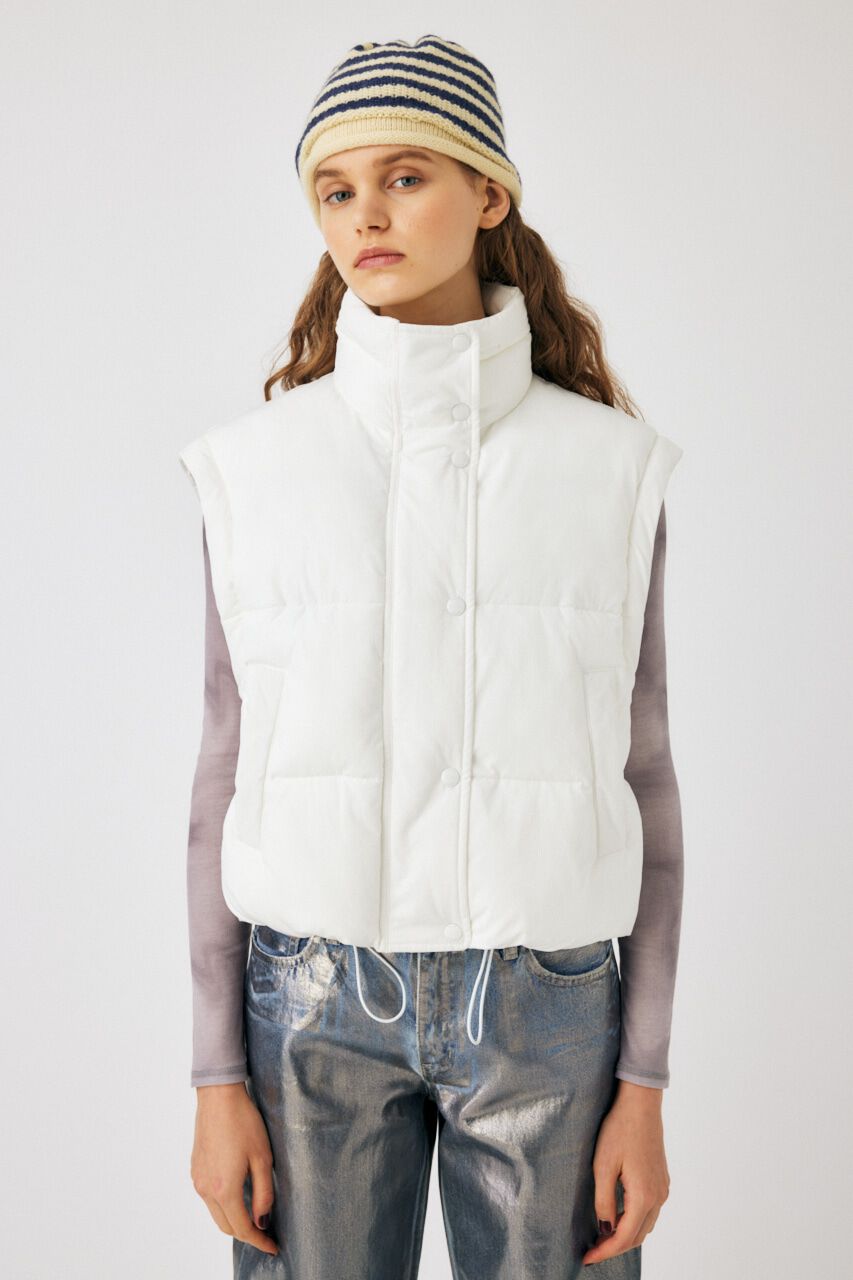 MOUSSY「CROPPED PUFFER DETACHABLE ジャケット」|その他|WHT