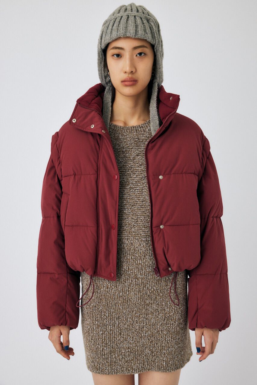 MOUSSY「CROPPED PUFFER DETACHABLE ジャケット」|その他|