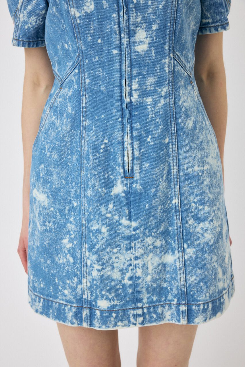 MOUSSY「FRONT ZIP CHEMICAL MINI ドレス」|ワンピース|