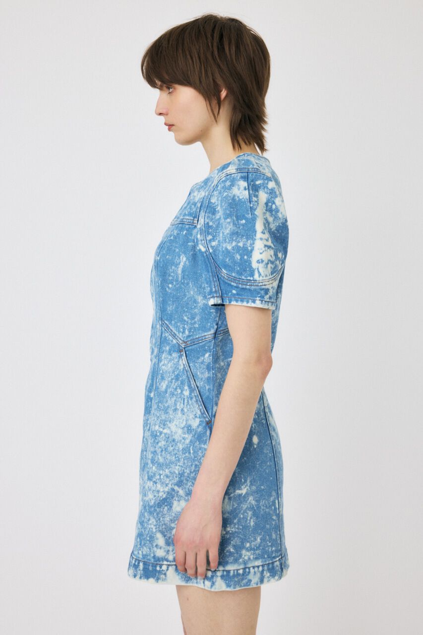 MOUSSY「FRONT ZIP CHEMICAL MINI ドレス」|ワンピース|