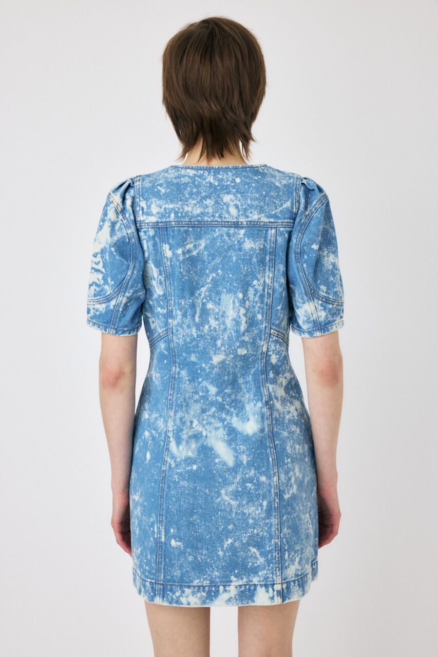 MOUSSY「FRONT ZIP CHEMICAL MINI ドレス」|ワンピース|