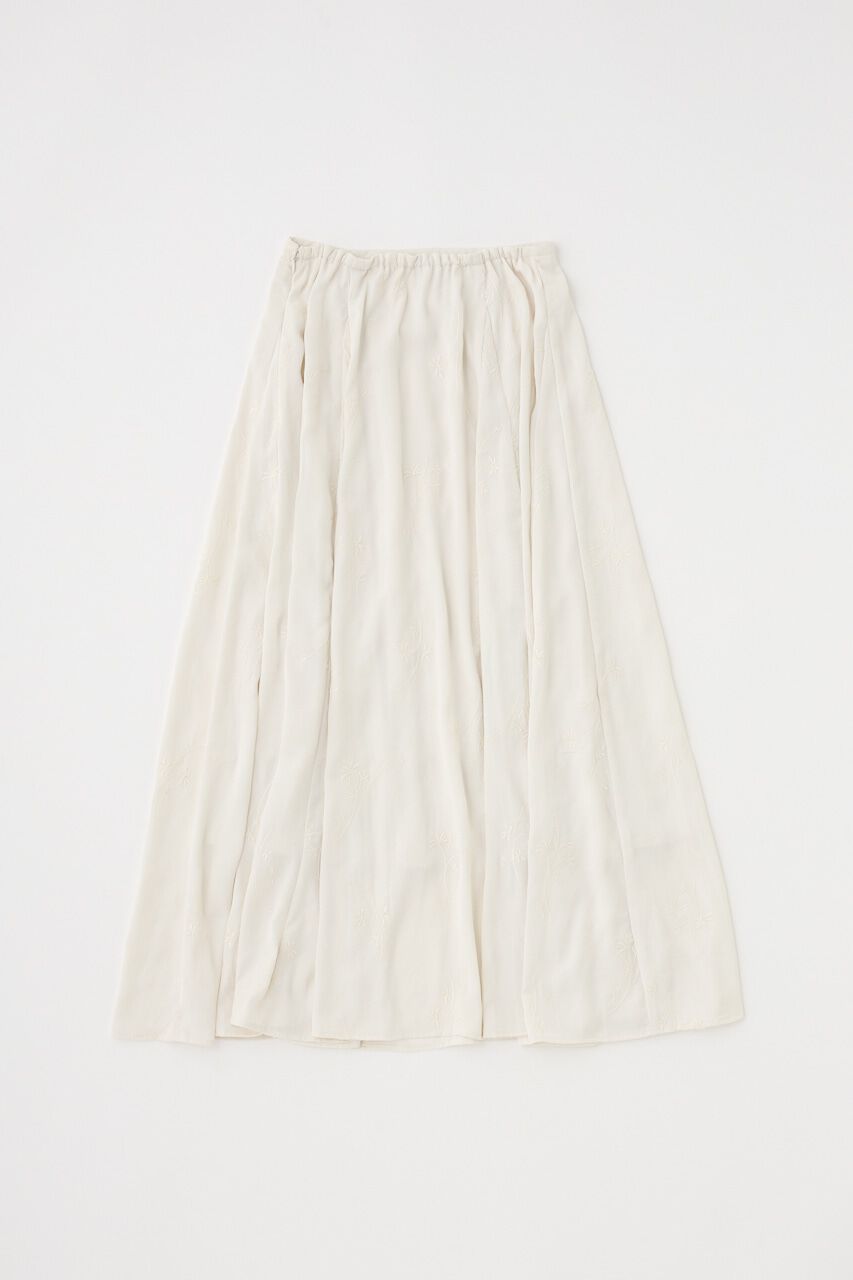 MOUSSY「花柄刺繍フレアスカート リサイクルポリエステル使用」|スカート|