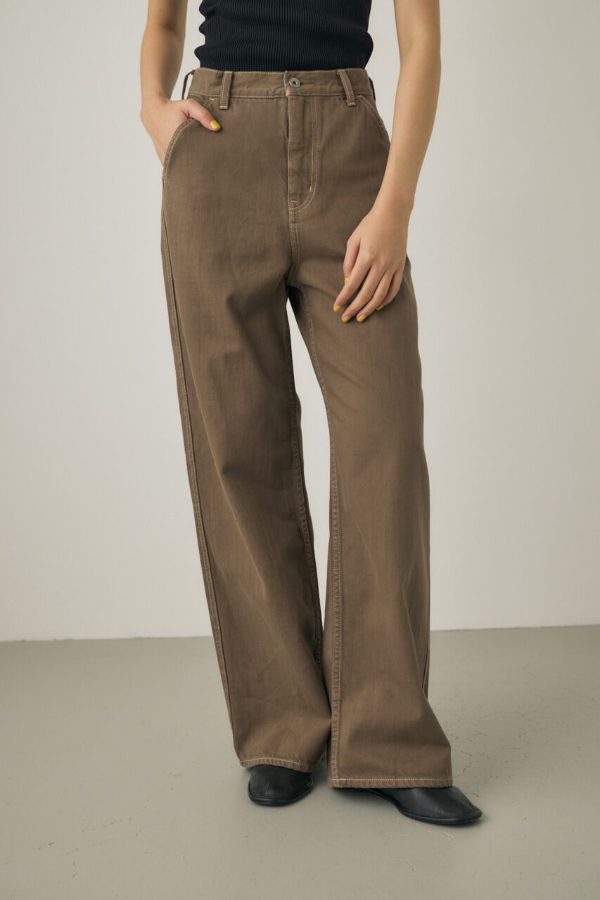 MOUSSY「ルーズストレートデニムパンツ　オーガニックコットン使用」|デニム|