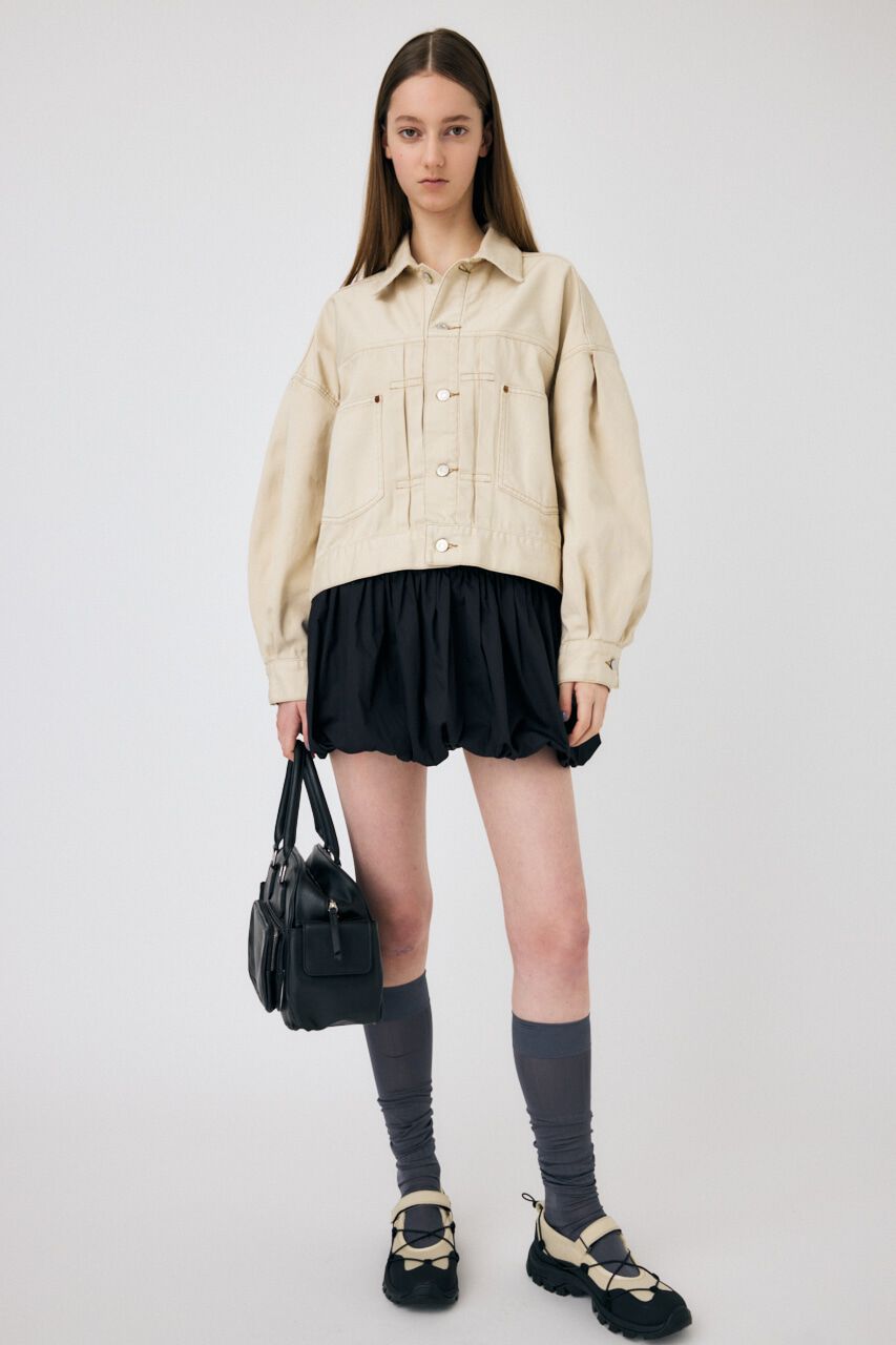 MOUSSY「TUCK SLEEVE デニムジャケット」|デニムジャケット|