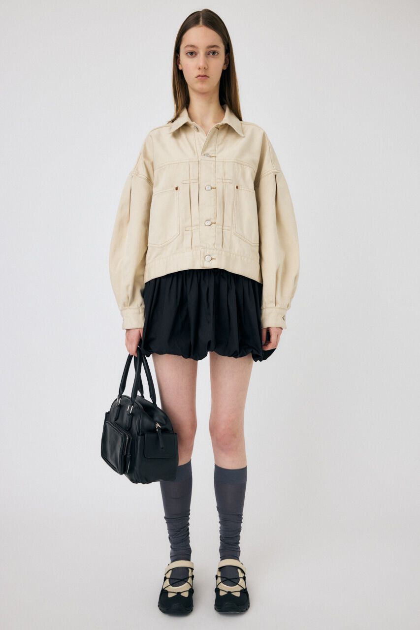 MOUSSY「TUCK SLEEVE デニムジャケット」|デニムジャケット|