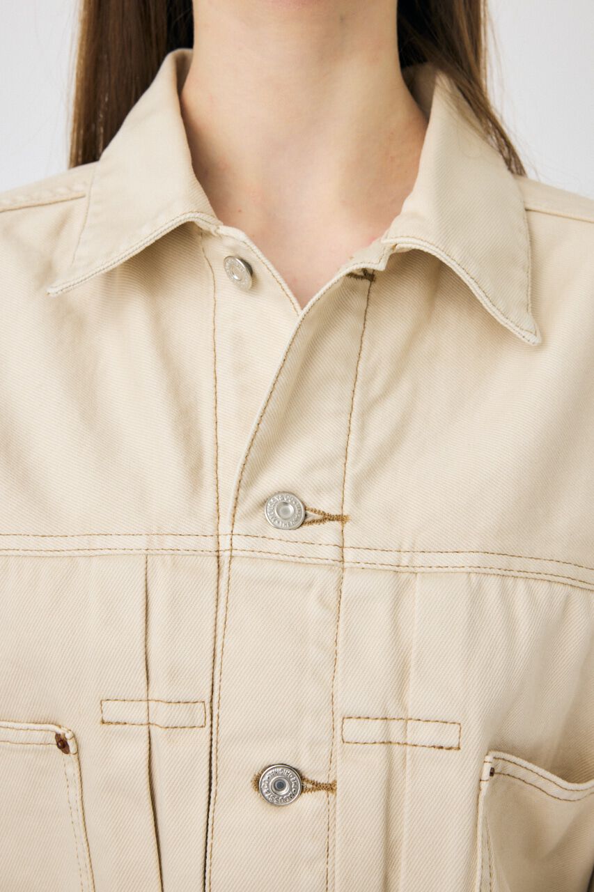 MOUSSY「TUCK SLEEVE デニムジャケット」|デニムジャケット|