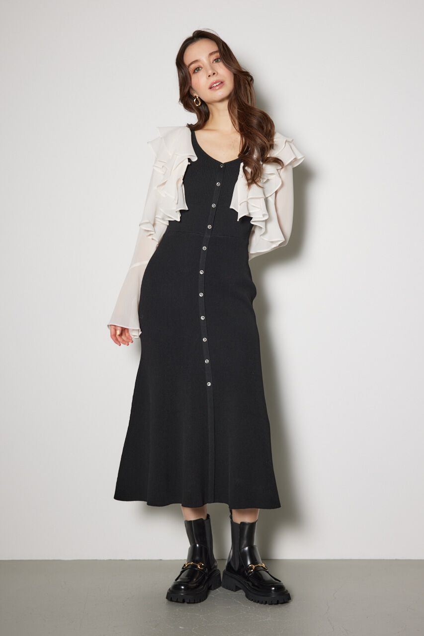 rienda「カーディガンセットニットマーメイドワンピース」|ワンピース|