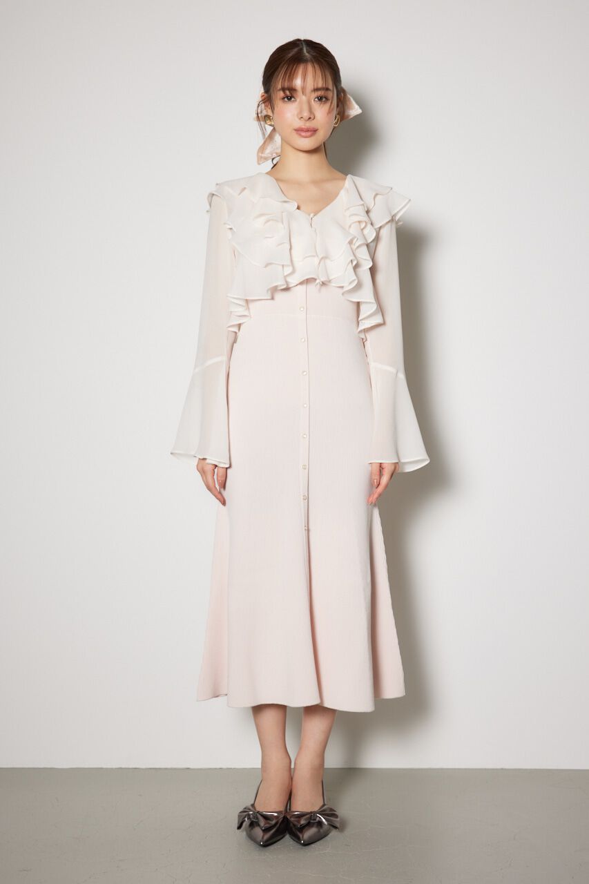 rienda「カーディガンセットニットマーメイドワンピース」|ワンピース|