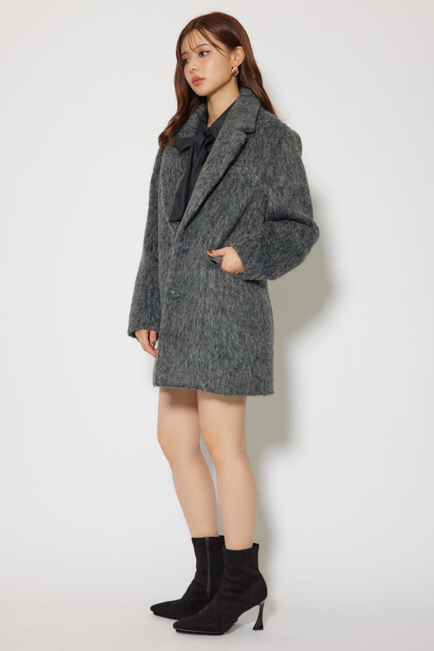 rienda「シングルシャギーテーラードジャケットコート」|その他|