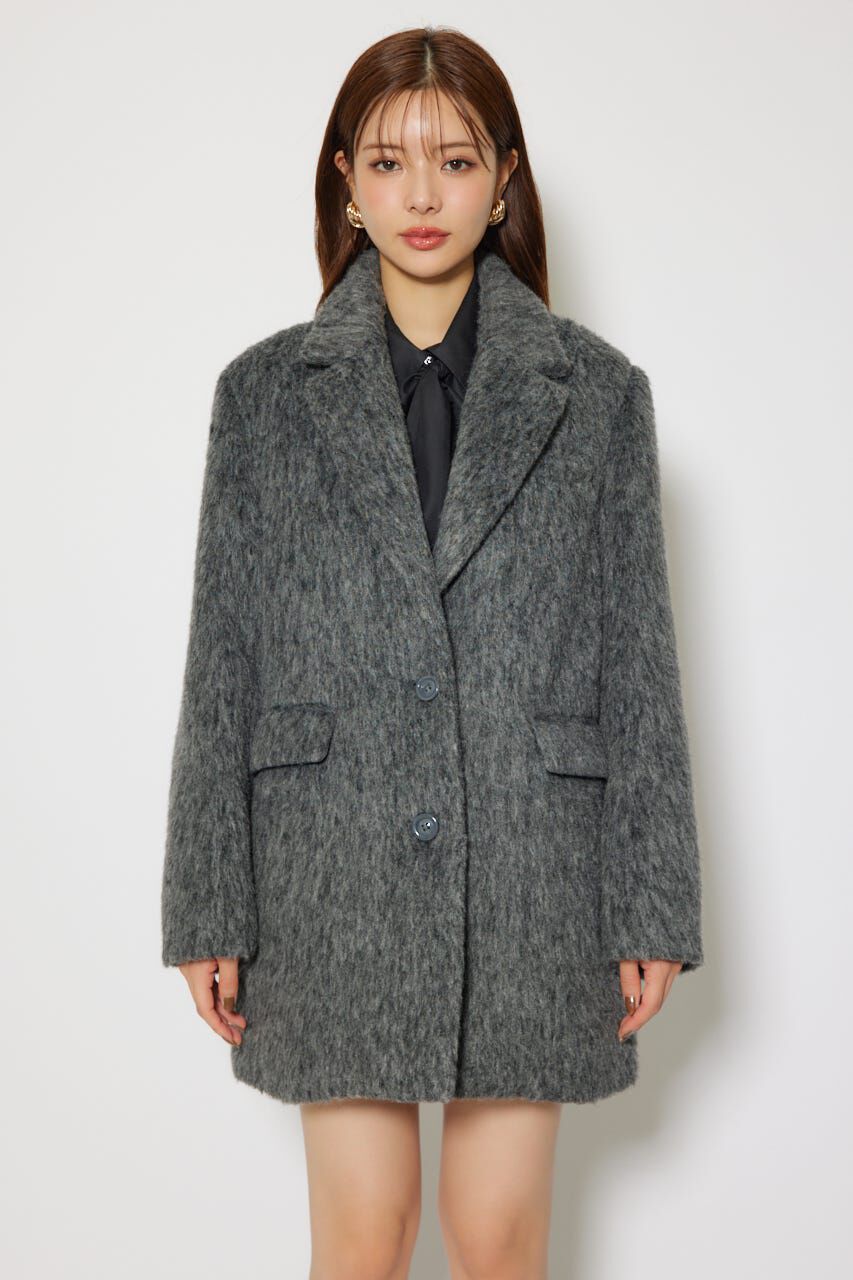 rienda「シングルシャギーテーラードジャケットコート」|その他|