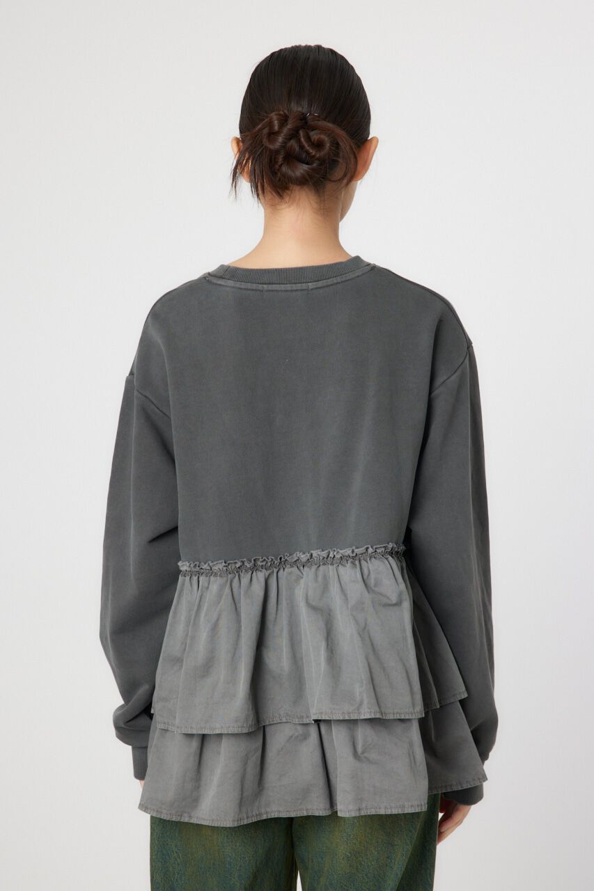 RODEO CROWNS「ピグメント布帛ドッキングトップス」|Tシャツ・カットソー|