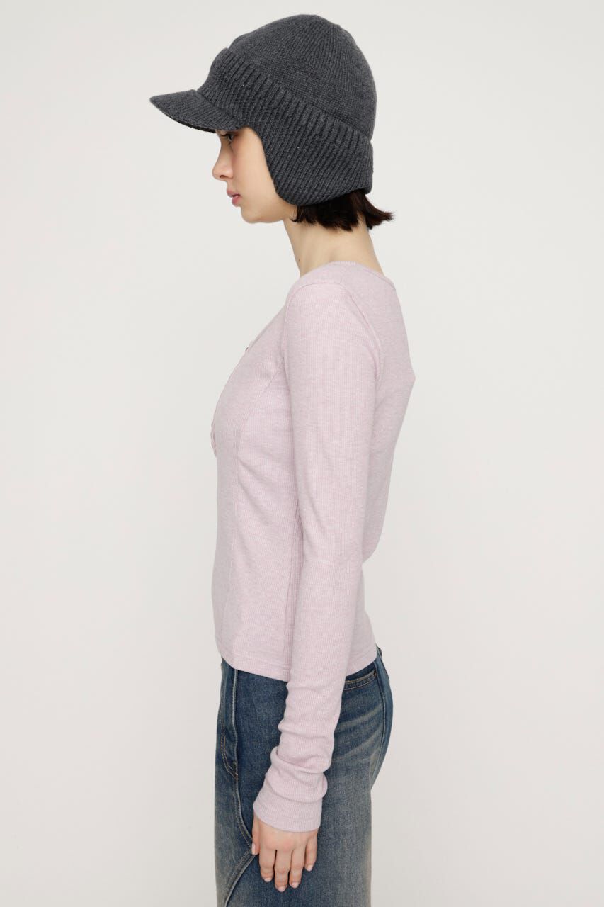 SLY「HENRY NECK CUT トップス」|Tシャツ・カットソー|