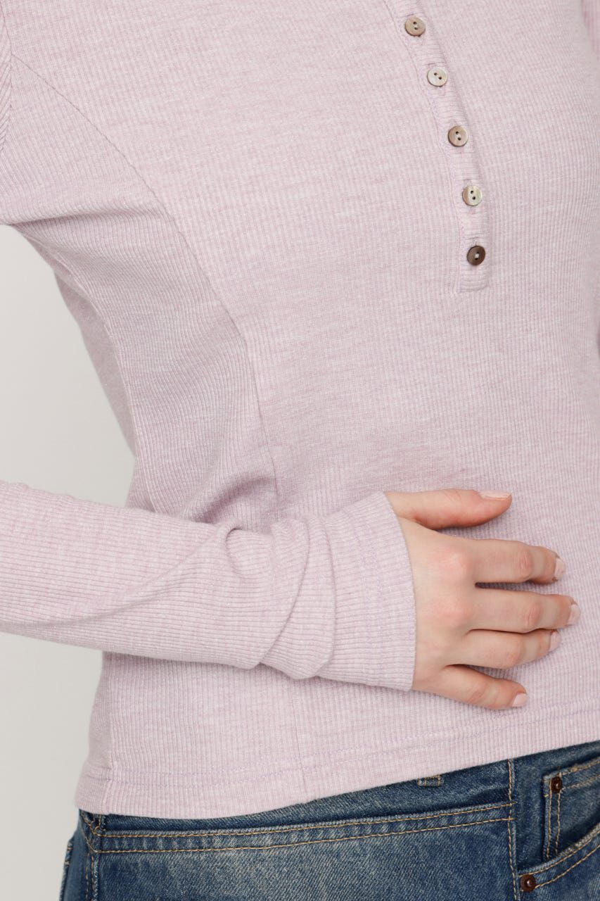 SLY「HENRY NECK CUT トップス」|Tシャツ・カットソー|