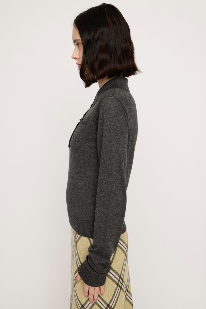 SLY「HG KNIT POLO トップス」|ニット・セーター|