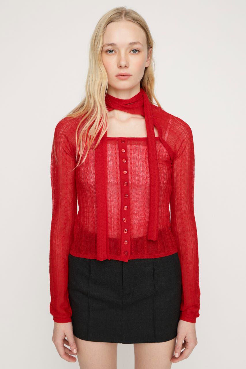 SLY「TIE RIBBON KNIT トップス」|ニット・セーター|