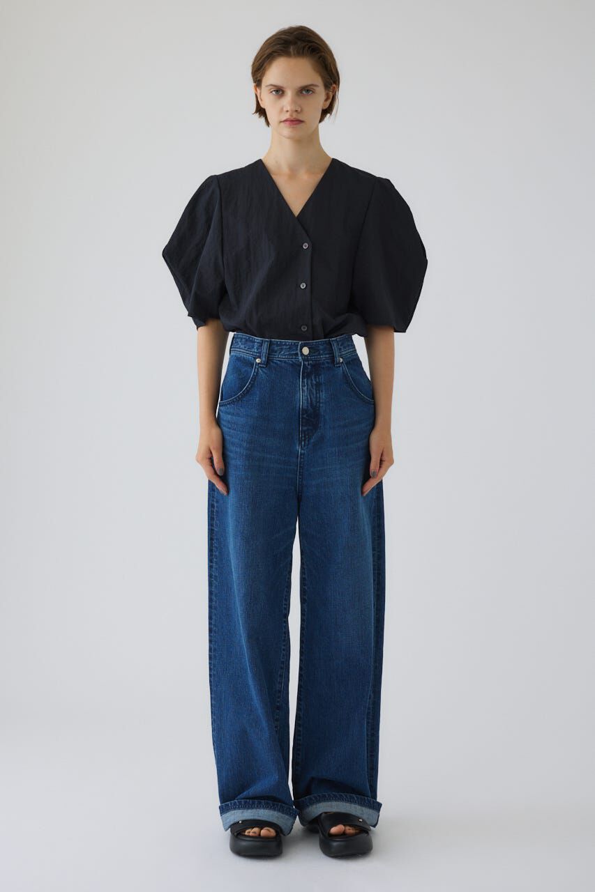 RIM.ARK 「Volume sleeve v-neck SH」|シャツ・ブラウス|