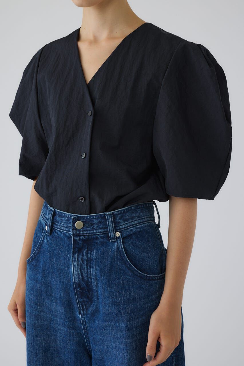 RIM.ARK 「Volume sleeve v-neck SH」|シャツ・ブラウス|