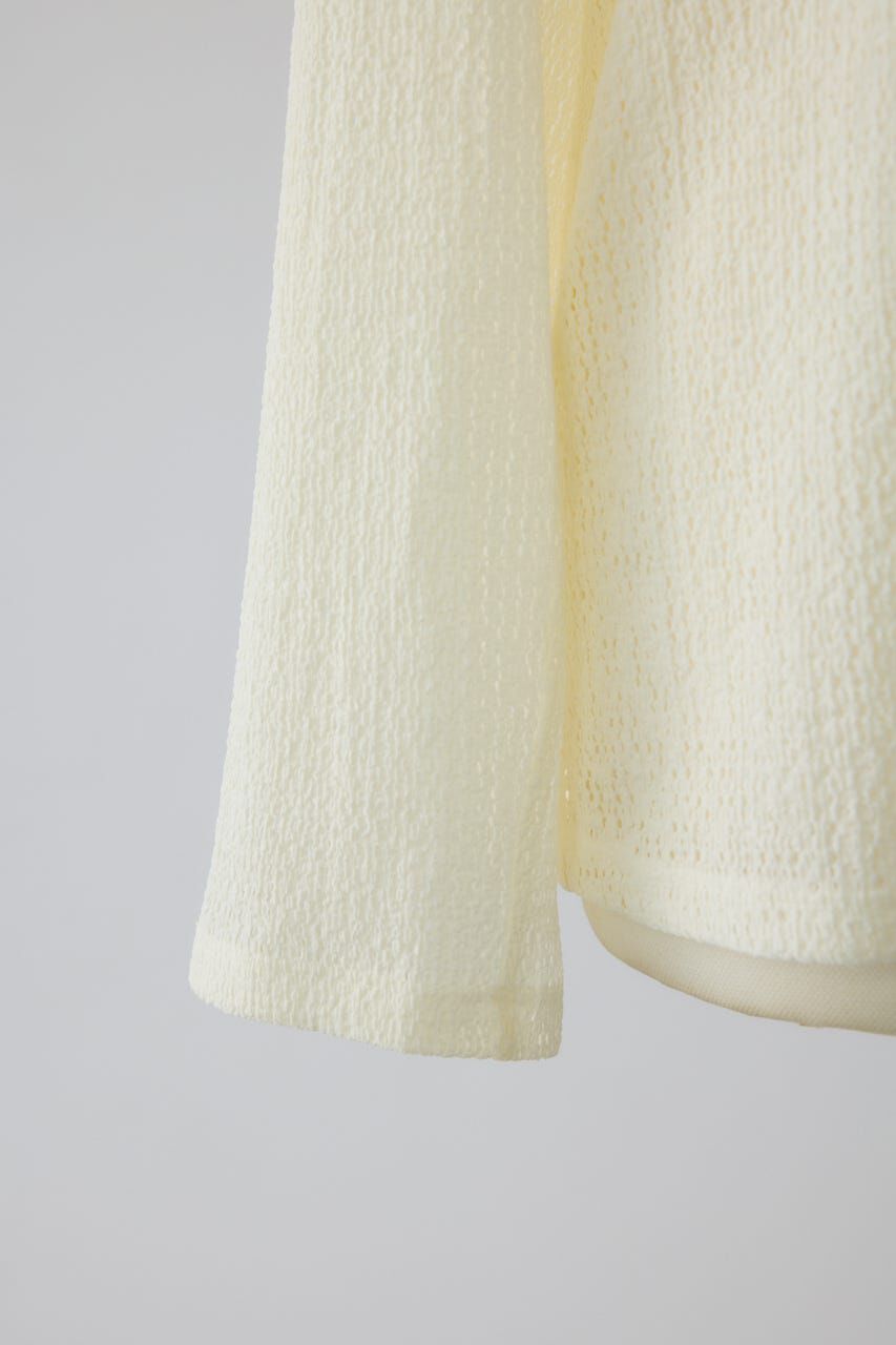 RIM.ARK 「Sheer lace hook tops」|シャツ・ブラウス|