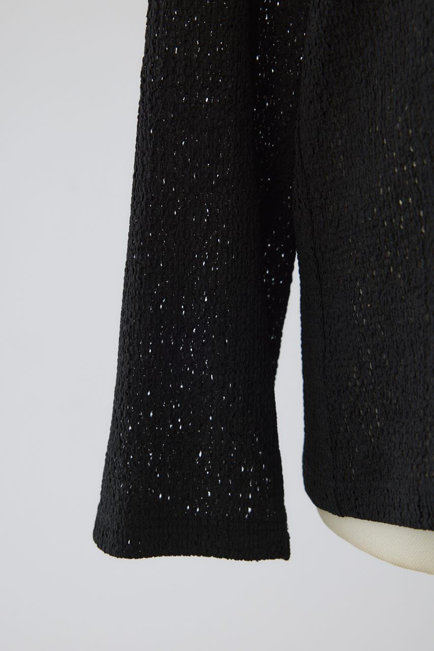 RIM.ARK 「Sheer lace hook tops」|シャツ・ブラウス|