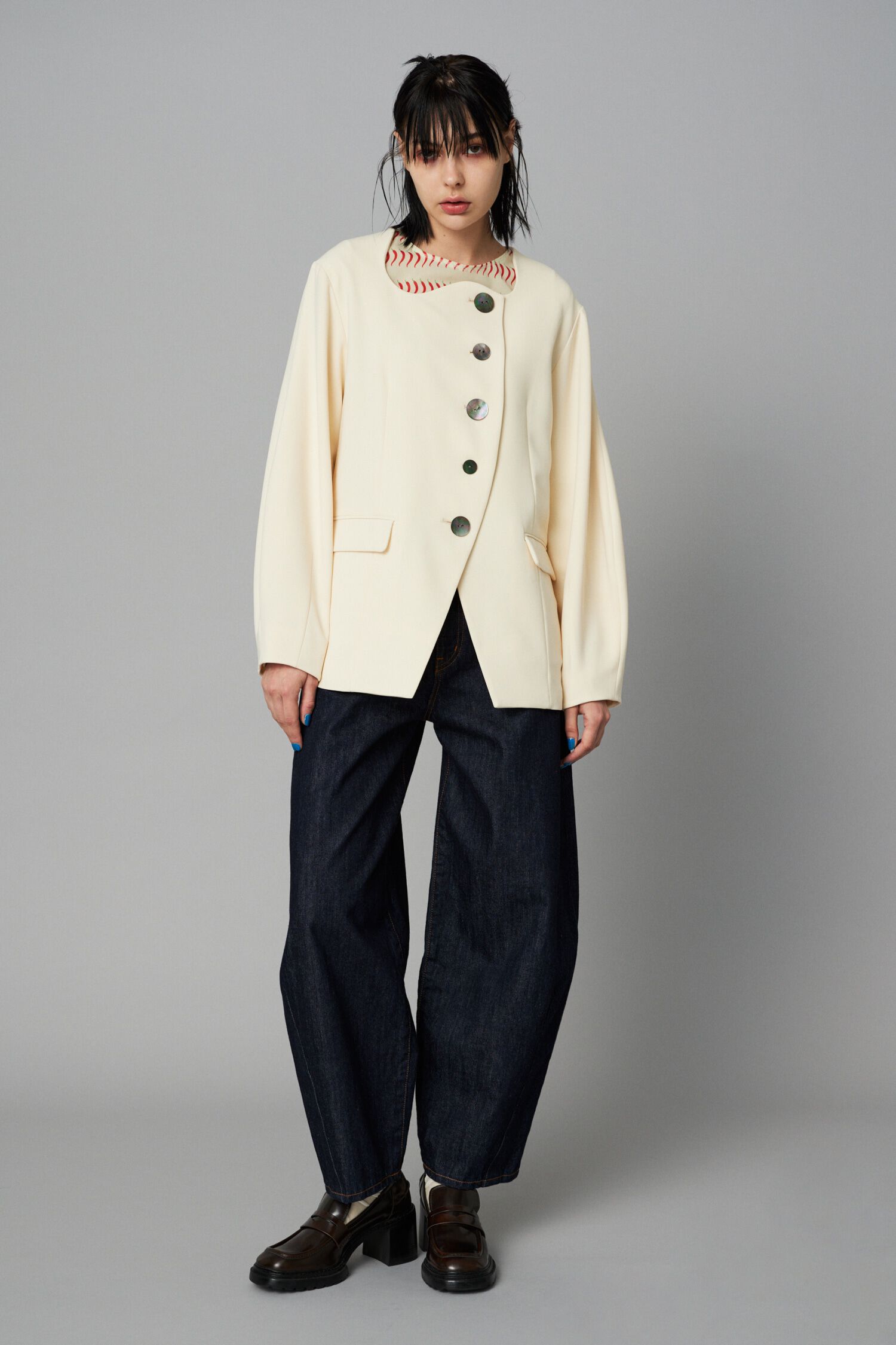 HeRIN.CYE「Wave neck jacket」|その他|