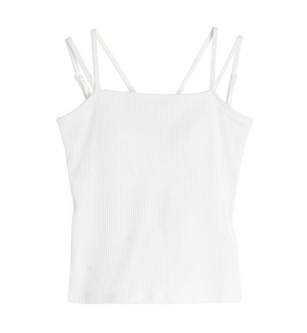 CALNAMUR「CUP RIB CAMISOLE」|Tシャツ・カットソー|
