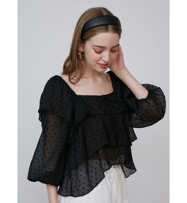 CALNAMUR「FRILL TIERED BL/フリルティアードブラウス」|シャツ・ブラウス|