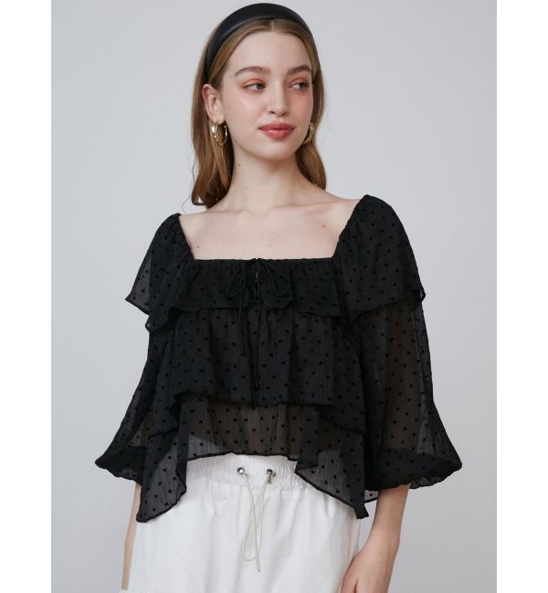 CALNAMUR「FRILL TIERED BL/フリルティアードブラウス」|シャツ・ブラウス|