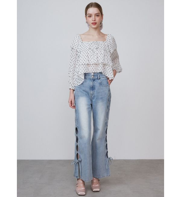 CALNAMUR「FRILL TIERED BL/フリルティアードブラウス」|シャツ・ブラウス|