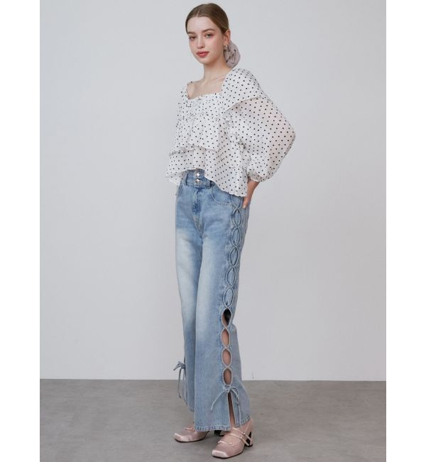 CALNAMUR「FRILL TIERED BL/フリルティアードブラウス」|シャツ・ブラウス|