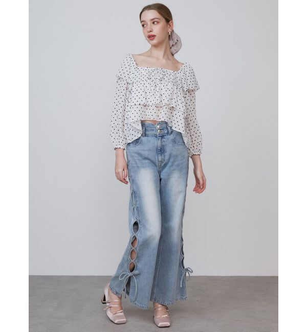 CALNAMUR「FRILL TIERED BL/フリルティアードブラウス」|シャツ・ブラウス|