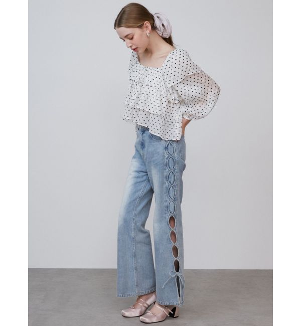 CALNAMUR「FRILL TIERED BL/フリルティアードブラウス」|シャツ・ブラウス|