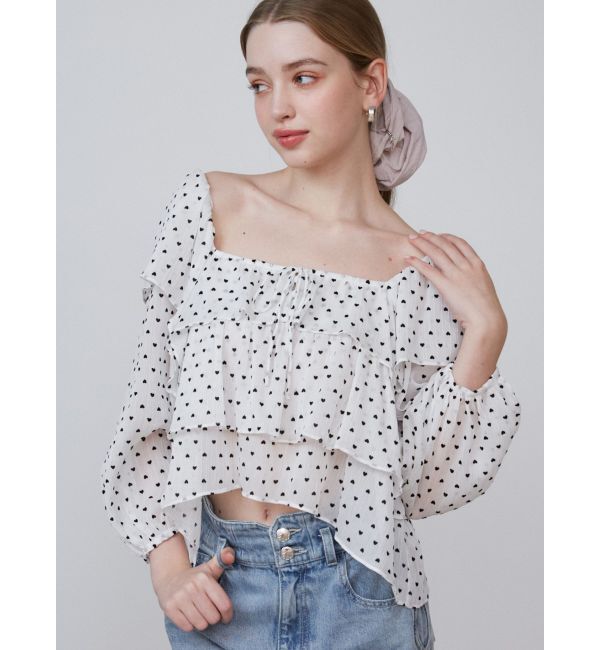 CALNAMUR「FRILL TIERED BL/フリルティアードブラウス」|シャツ・ブラウス|