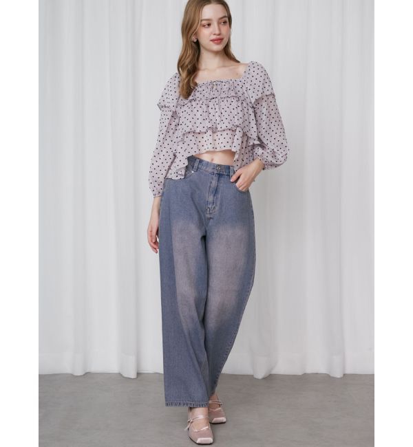 CALNAMUR「FRILL TIERED BL/フリルティアードブラウス」|シャツ・ブラウス|