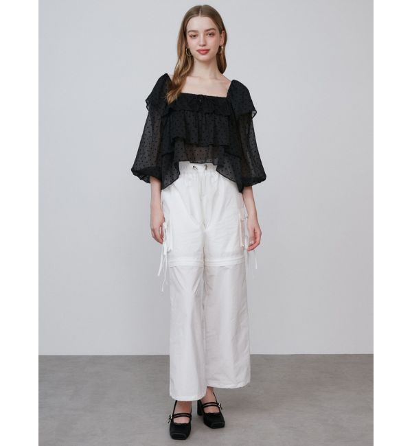 CALNAMUR「FRILL TIERED BL/フリルティアードブラウス」|シャツ・ブラウス|