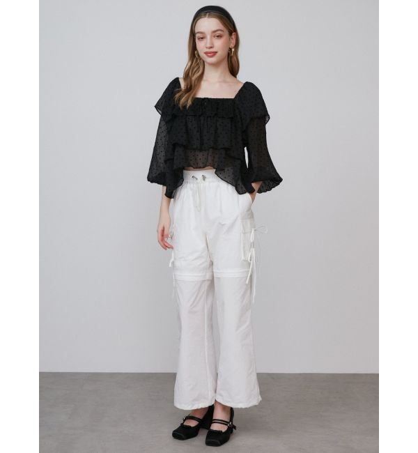 CALNAMUR「FRILL TIERED BL/フリルティアードブラウス」|シャツ・ブラウス|