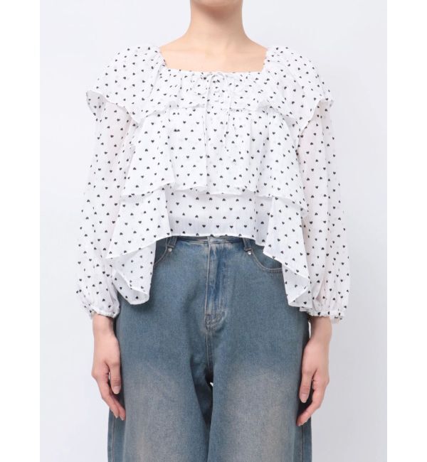 CALNAMUR「FRILL TIERED BL/フリルティアードブラウス」|シャツ・ブラウス|