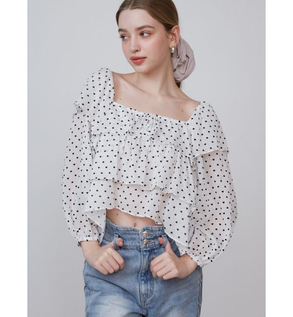 CALNAMUR「FRILL TIERED BL/フリルティアードブラウス」|シャツ・ブラウス|