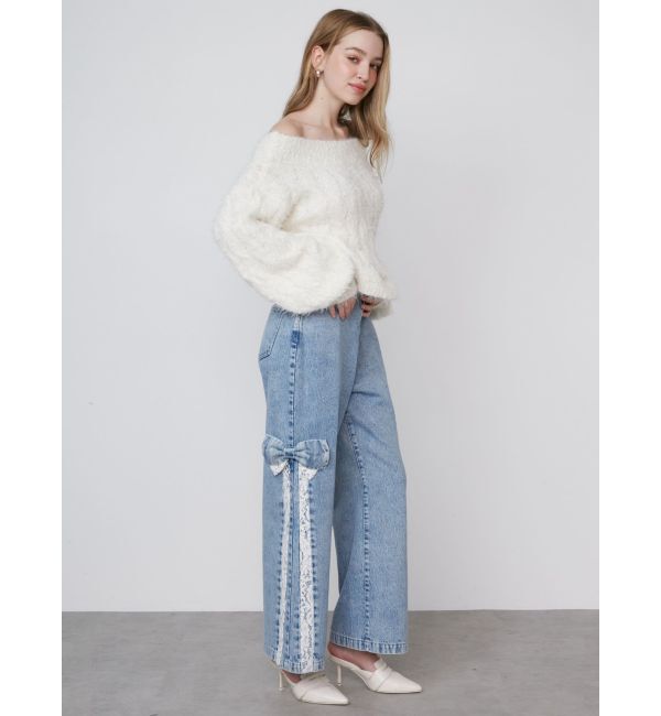 CALNAMUR「2WAY MIX YARN CABLE KNIT/２WAYヤーンケーブルニット」|ニット・セーター|