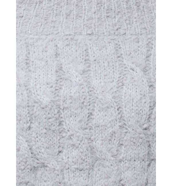 CALNAMUR「2WAY MIX YARN CABLE KNIT/２WAYヤーンケーブルニット」|ニット・セーター|