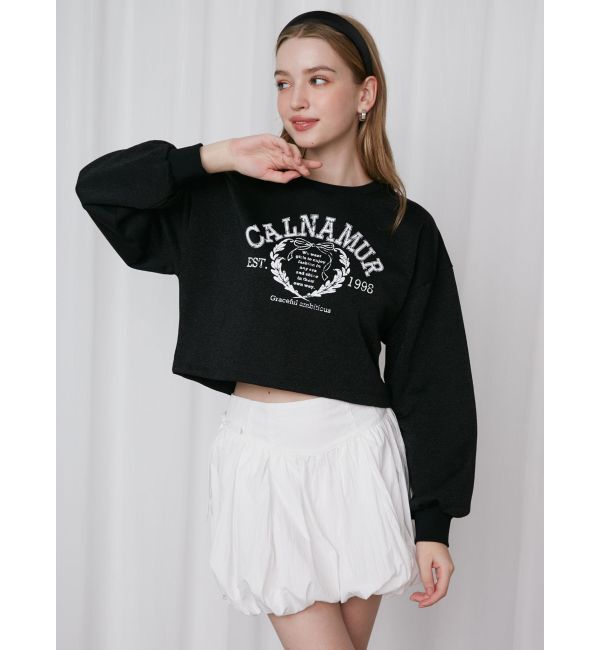 CALNAMUR「RIBBON COLLEGE LOGO SWEAT/リボンカレッジロゴスウェット」|Tシャツ・カットソー|