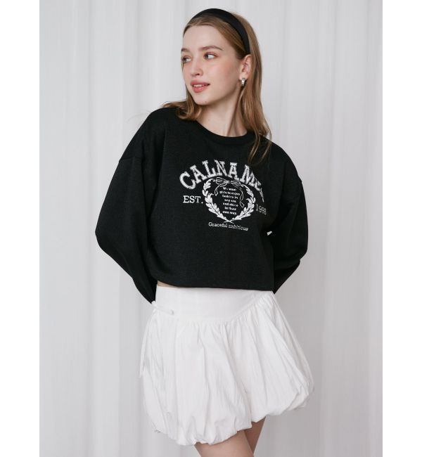 CALNAMUR「RIBBON COLLEGE LOGO SWEAT/リボンカレッジロゴスウェット」|Tシャツ・カットソー|