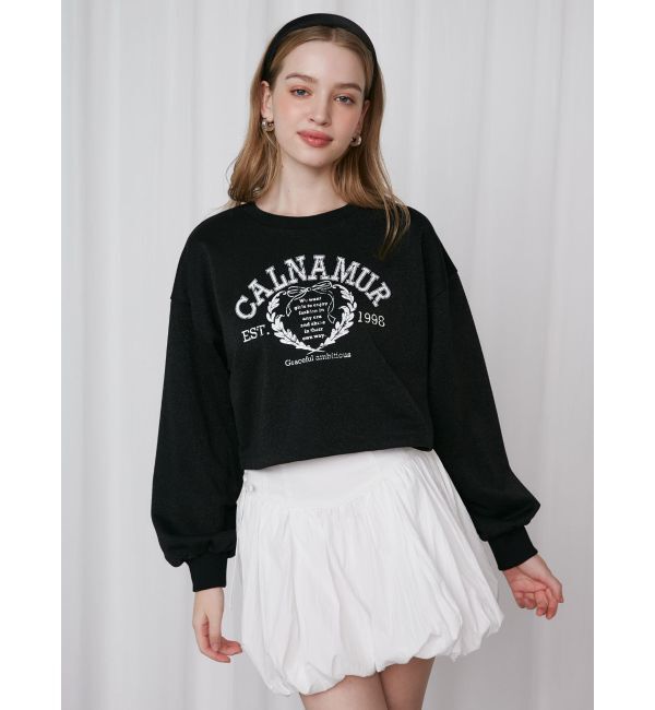 CALNAMUR「RIBBON COLLEGE LOGO SWEAT/リボンカレッジロゴスウェット」|Tシャツ・カットソー|