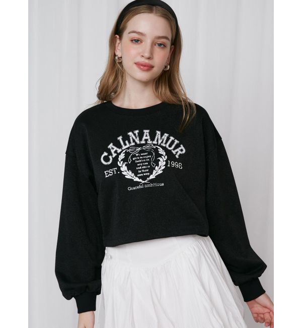 CALNAMUR「RIBBON COLLEGE LOGO SWEAT/リボンカレッジロゴスウェット」|Tシャツ・カットソー|