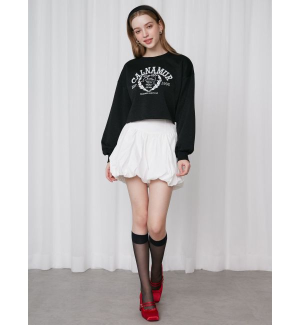 CALNAMUR「RIBBON COLLEGE LOGO SWEAT/リボンカレッジロゴスウェット」|Tシャツ・カットソー|