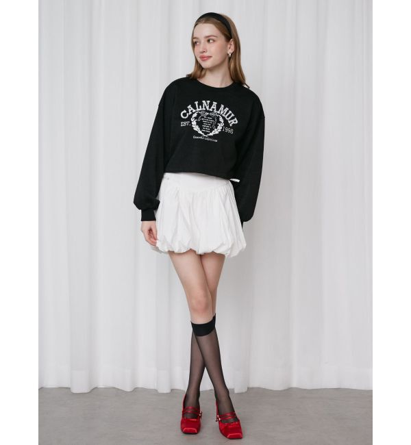 CALNAMUR「RIBBON COLLEGE LOGO SWEAT/リボンカレッジロゴスウェット」|Tシャツ・カットソー|