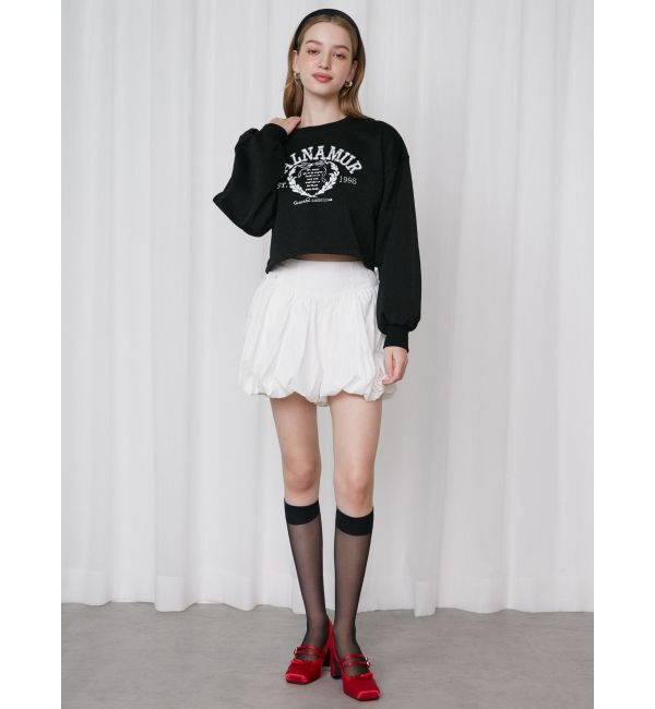 CALNAMUR「RIBBON COLLEGE LOGO SWEAT/リボンカレッジロゴスウェット」|Tシャツ・カットソー|