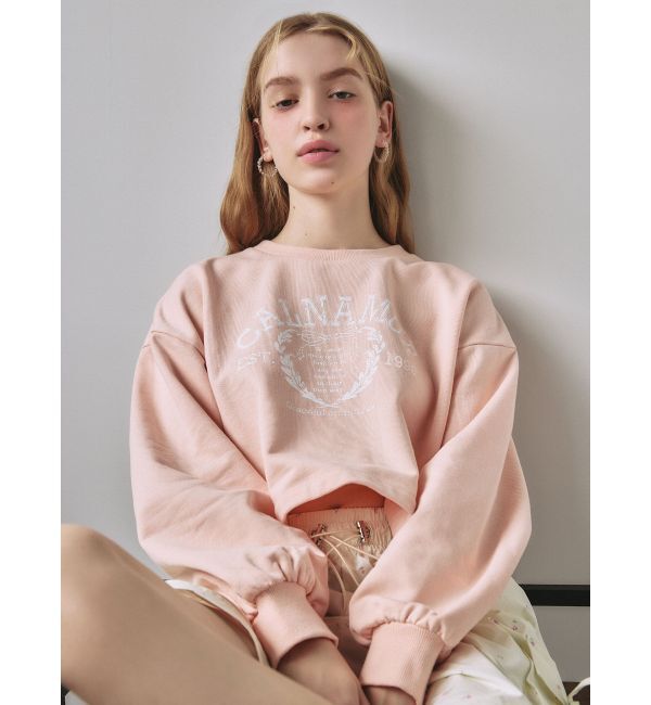 CALNAMUR「RIBBON COLLEGE LOGO SWEAT/リボンカレッジロゴスウェット」|Tシャツ・カットソー|