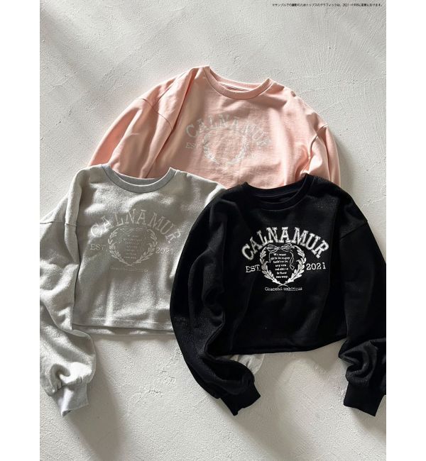 CALNAMUR「RIBBON COLLEGE LOGO SWEAT/リボンカレッジロゴスウェット」|Tシャツ・カットソー|