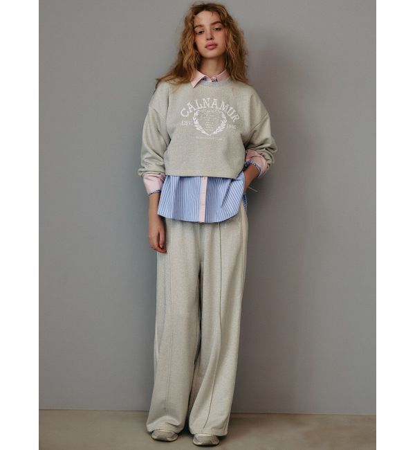 CALNAMUR「RIBBON COLLEGE LOGO SWEAT/リボンカレッジロゴスウェット」|Tシャツ・カットソー|