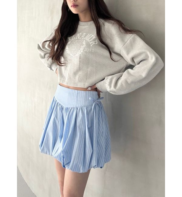 CALNAMUR「RIBBON COLLEGE LOGO SWEAT/リボンカレッジロゴスウェット」|Tシャツ・カットソー|